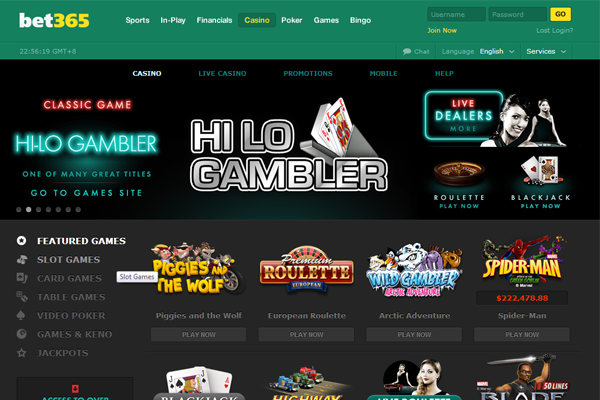 bet365 Casino screen shot