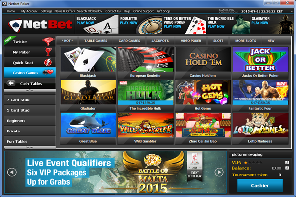 NetBet Casino screen shot